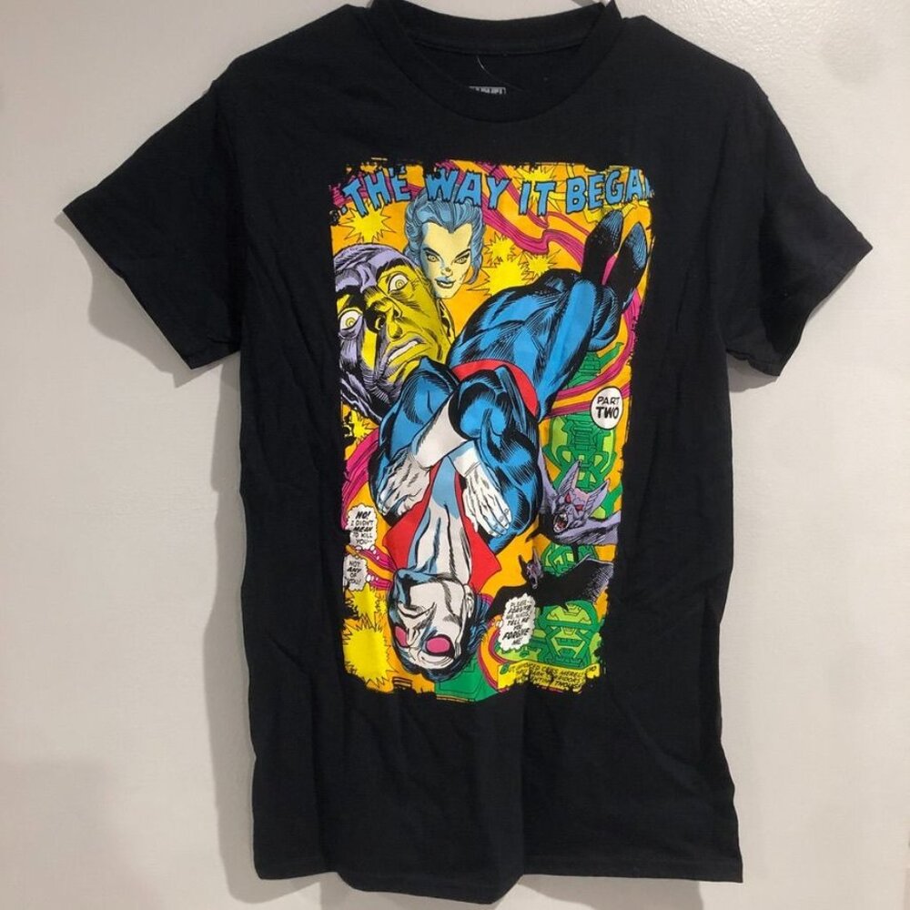 Marvel Morbius The Way it Began Tee Shirt Black Small Cotton Comics Movies